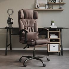 Fauteuil inclinable de bureau Marron Similicuir