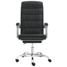 Fauteuil inclinable de bureau Noir Similicuir