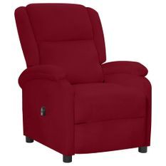 Fauteuil inclinable électrique Bordeaux Velours