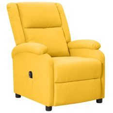 Fauteuil inclinable électrique Jaune Tissu 2