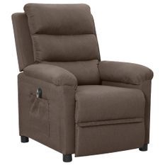 Fauteuil inclinable électrique Taupe Tissu 5