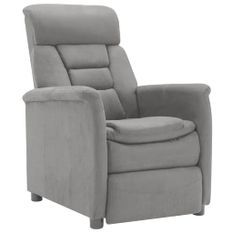 Fauteuil inclinable Gris clair Similicuir daim 2