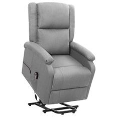 Fauteuil inclinable Gris clair Tissu 25