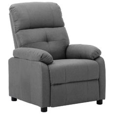Fauteuil inclinable Gris clair Tissu 9