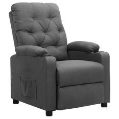 Fauteuil inclinable Gris clair Tissu 7