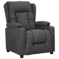 Fauteuil inclinable Gris foncé Tissu 3