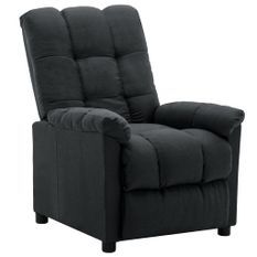 Fauteuil inclinable Gris foncé Tissu Pako