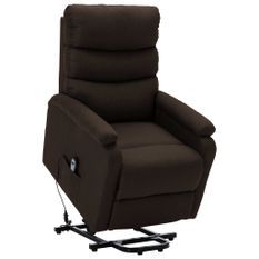 Fauteuil inclinable Marron foncé Tissu 14
