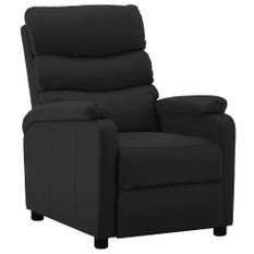 Fauteuil inclinable Noir Similicuir 9