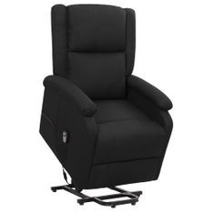 Fauteuil inclinable Noir Tissu 26