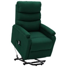 Fauteuil inclinable Vert foncé Tissu 14