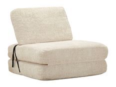 Fauteuil lit Faster blanc design minimaliste velours