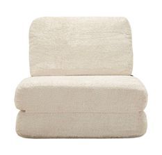 Fauteuil lit Faster blanc design minimaliste velours