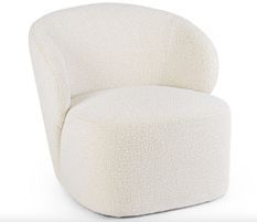Fauteuil moderne BABILA – Tissu effet bouclé
