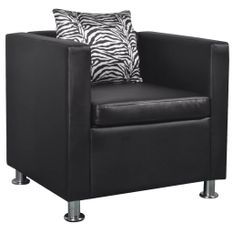 Fauteuil Noir Similicuir 2