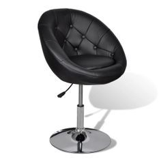 Fauteuil noir Similicuir Kapole