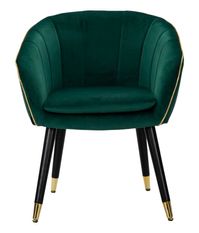Fauteuil paris vert/or cm 62x58x78