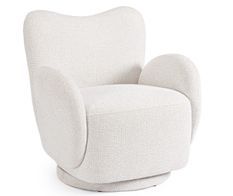 Fauteuil pivotant 360° BRITTANY Naturel