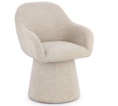 Fauteuil pivotant ANTARA – tissu bouclé