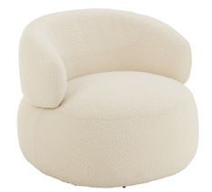 Fauteuil pivotant rond KALO – Design cocooning et confort enveloppant