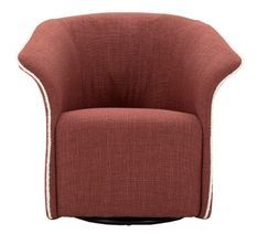 Fauteuil pivotant Siena bordeaux design élégant moderne