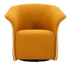 Fauteuil pivotant Siena moutarde design moderne élégant