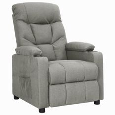 Fauteuil releveur inclinable Gris clair Tissu 2
