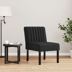 Fauteuil sans accoudoirs noir velours