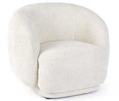 Fauteuil TECLA tissu effet bouclé