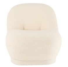 Fauteuil tissu à bouclette TEDDY – Un cocon de douceur et de style