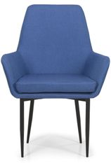 Fauteuil tissu bleu foncé Neste
