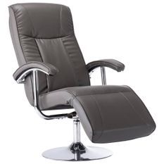 Fauteuil TV Gris Similicuir