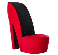 Fauteuil velours rouge Fashionly