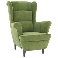 Fauteuil Vert clair Velours 2