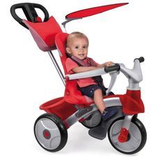 FEBER - Tricycle Baby Trike Easy Evolution - Rouge