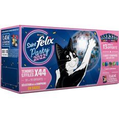 FELIX Effilés Encore Plus de Sauce - Sélection de la Campagne 44x85g (31+13) - Pour chat