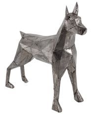 Figure décorative de chien en fer Liko 65 cm