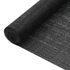 Filet brise-vue Noir 1,2x10 m PEHD 75 g/m²