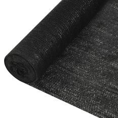 Filet brise-vue Noir 3,6x25 m PEHD 195 g/m²