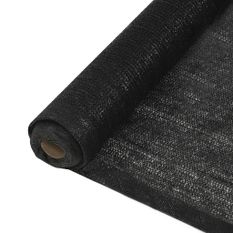 Filet brise-vue PEHD 1 x 25 m Noir