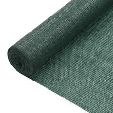 Filet brise-vue Vert 1,2x10 m PEHD 75 g/m²