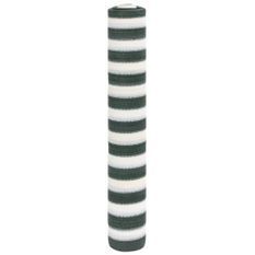 Filet brise-vue vert et blanc 1,8x10 m PEHD 195 g/m²