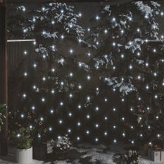 Filet lumineux blanc froid de Noël 3x2 m 204 LED Int/extérieur