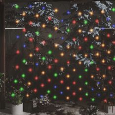 Filet lumineux coloré de Noël 3x2 m 204 LED Intérieur/extérieur