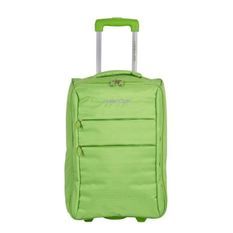 FRANCE BAG Valise Cabine Low Cost Souple 2 Roues 34cm vert