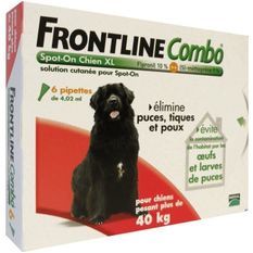 FRONTLINE 6 pipettes Combo - Pour chien de 40 a 60 kg