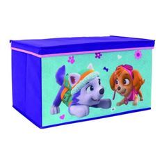 Fun House Pat Patrouille fille coffre a jouets pliable pour enfant