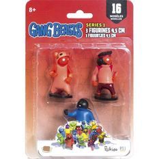 Gang Beasts - 3 Figurines de 4,5 cm - Lot #4 - Figurines de Collection - Jeux Vidéos - Lansay