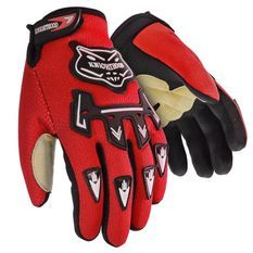 Gant enfant rouge pour moto et quad Sporty