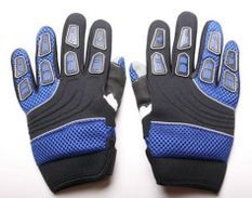 Gants de cross enfant Noir et Bleu